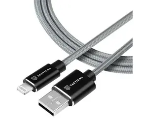 Tactical Fast Rope Aramid Cable USB-A - Lightning MFI 1m šedá
