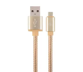 Gembird CCB-MUSB2B-AMBM-6-G Micro USB kabel 1.8 m zlatá / USB-A (M) - Micro USB (M)