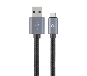 Gembird CCB-MUSB2B-AMCM-6 USB-C kabel 1.8 m šedá / USB 2.0 A (M) - USB-C (M) 