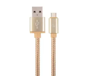 Gembird CCB-MUSB2B-AMCM-6-G USB-C kabel 1.8 m zlatá / USB 2.0 A (M) - USB-C (M) 