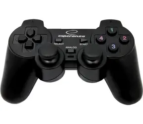 Esperanza EG106 Corsair gamepad s vibracemi černá / USB 2.0 / pro PC & PS2 & PS3
