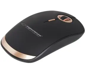 Esperanza ACRUX EM127 bezdrátová optická myš černo-zlatá / 1600 dpi / USB 2.0