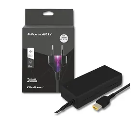 Qoltec 50054 Adaptér pro notebooky Lenovo 90W / 20V / 4.5A / Slim tip +power cable