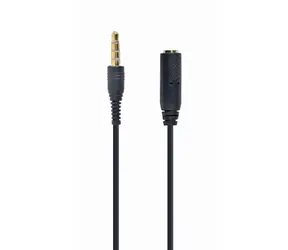 Gembird CCA-419 audio 3.5 mm jack adaptér  / 4 pin / 3.5 mm (L-R-MIC-GND) - 3.5 mm (L-R-GND-MIC) / 18 cm