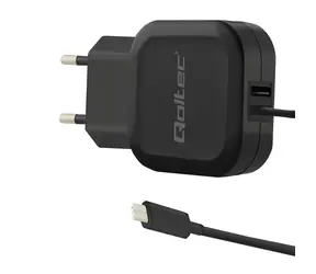 Qoltec 50190 AC adapter 17W | 5V | 3.4A | USB + USB type C