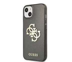 GUESS TPU Big 4G Full Glitter Zadní Kryt pro Apple iPhone 13 mini černá