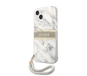 GUESS TPU Marble Stripe Zadní Kryt pro Apple iPhone 13 Mini šedá