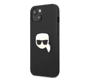 Karl Lagerfeld PU Leather Karl Head Zadní Kryt pro Apple iPhone 13 mini černá