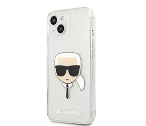 Karl Lagerfeld TPU Full Glitter Karl Head Kryt pro Apple iPhone 13 mini stříbrná