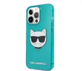 Karl Lagerfeld TPU Choupette Head Kryt pro Apple iPhone 13 Pro modrá