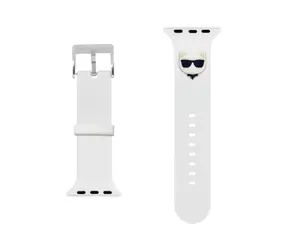 Karl Lagerfeld Choupette Head Řemínek pro Apple Watch 38 & 40mm bílá