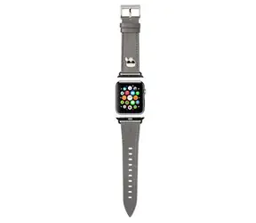 Karl Lagerfeld Karl Head PU Řemínek pro Apple Watch 38 & 40mm stříbrná