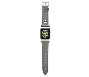 Karl Lagerfeld Karl Head PU Řemínek pro Apple Watch 42 & 44mm stříbrná