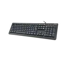 Hama KC-600 voděodolná klávesnice černá / drátová / USB
