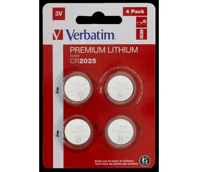Verbatim Lithium baterie CR2025 3V 4ks