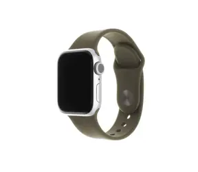 FIXED Silicone Strap Set silikonových řemínků pro Apple Watch 42 & 44 & 45 mm olivová