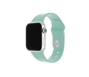 FIXED Silicone Strap Set silikonových řemínků pro Apple Watch 42 & 44 & 45 mm světlě zelená