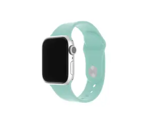 FIXED Silicone Strap Set silikonových řemínků pro Apple Watch 42 & 44 & 45 mm sytě zelená