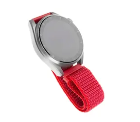 FIXED Nylon Strap Nylonový řemínek s šířkou 22mm pro smartwatch červená