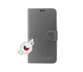 FIXED FIT Shine Pouzdro typu kniha pro Apple iPhone 13 Pro antracitová