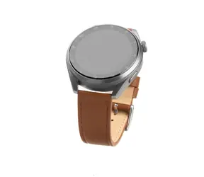 FIXED Leather Strap Kožený řemínek s šířkou 22mm pro smartwatch hnědá