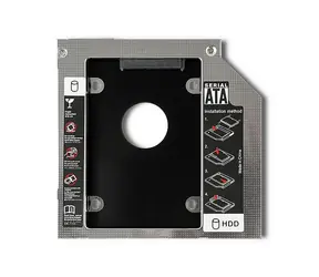 Qoltec HDD rámeček pro notebooky 2.5" SATA černá / 127 x 126 x 12 mm