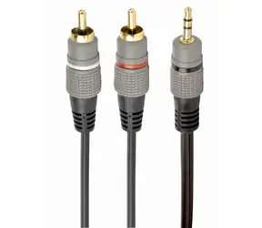 Gembird CCA-352-2.5M kabel 3.5mm jack (M) na 2x RCA (M) / 2.5 m