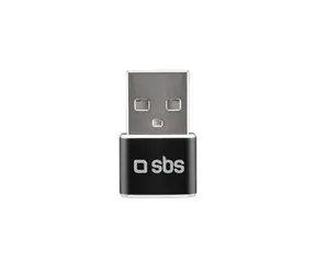 SBS Adaptér USB samec - USB-C samica černá