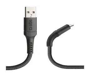 SBS Unbreakable kabel z kevlaru USB - microUSB 1m černá