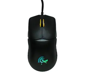 Ducky Feather ARGB - Huano Switches černá / Herní optická myš / 16 000 DPI / 6 tlačítek / 1 kolečko / USB / 1.8 m