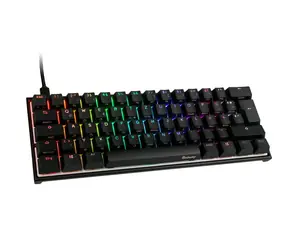 Ducky Mecha mini MX-Speed-Silver černá / Herní klávesnice / podsvícená / mechanická / drátová (USB) / DE