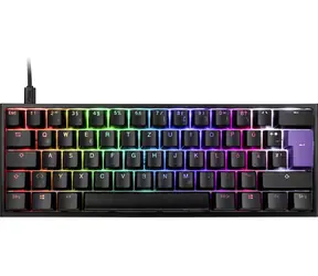 Ducky ONE 2 SF MX-Blue černá / Herní klávesnice / podsvícená / mechanická / drátová (USB) / DE