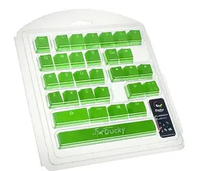 Ducky Rubber Set Double-Shot Keycaps zelená / 31 kláves