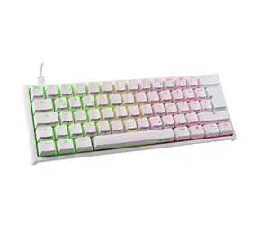 Ducky ONE 2 TKL PBT MX-Silent-Red bílá / Herní klávesnice / podsvícená / mechanická / drátová (USB) / DE