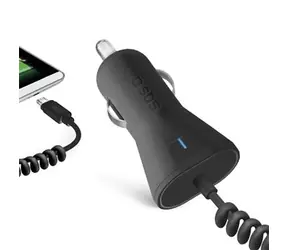 SBS Autoadaptér s Micro-USB 2.1A černá / 12 & 24V 