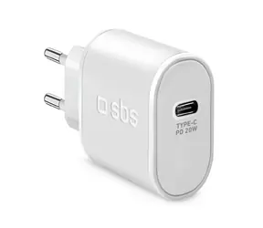 SBS Cestovní adaptér 1xUSB-C PD 20W bílá
