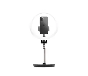 FIXED LEDRing Lite Stativ s kruhovým LED svítidlem a ovládáním na USB kabelu černá