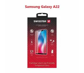 SWISSTEN FULL GLUE COLOR FRAME CASE FRIENDLY sklo pro SAMSUNG A225 GALAXY A22 černá