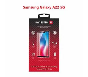 SWISSTEN FULL GLUE COLOR FRAME CASE FRIENDLY sklo pro SAMSUNG A226 GALAXY A22 5G černá