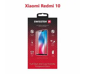 SWISSTEN FULL GLUE COLOR FRAME CASE FRIENDLY sklo pro XIAOMI REDMI 10 LTE černá
