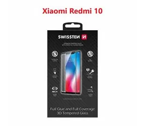 SWISSTEN Ultra Durable 3D FULL GLUE Glass pro XIAOMI REDMI 10 LTE černá