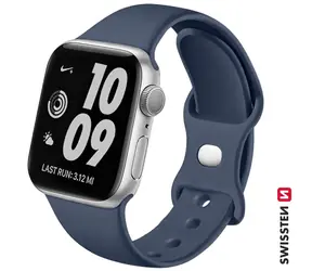SWISSTEN Silikonový řemínek pro Apple Watch 42/44/45/49mm modrá