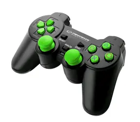 Esperanza EGG106G Corsair černo-zelená / gamepad / vibrační systém / 1.8 m kabel / pro PC a PS2 & PS3