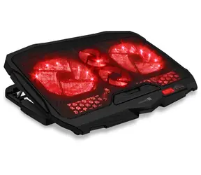 CONNECT IT FrostWind černá / Chladicí podložka pro notebook 15.6" / regulace rychlosti / LED podsvícení