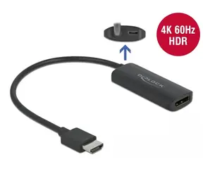 DeLock adaptér HDMI A samec - DP samice