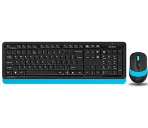 A4tech FG1010 FSTYLER modrá / set bezdrátová klávesnice + myši / CZ-US layout