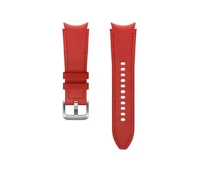 SAMSUNG Hybridní kožený řemínek (20 mm M-L) červená 