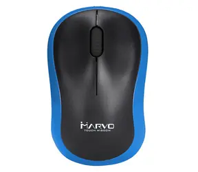 Marvo DWM100BL černo-modrá / bezdrátová optická myš / 1200 DPI / 2.4GHz USB přijímač