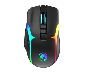 Marvo M729W černá / bezdrátová herní myš / optická / 4800 DPI / RGB / 700 mAh / 2.4GHz USB přijímač