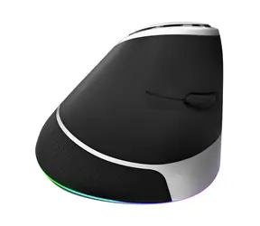 Marvo M708W černá / bezdrátová optická myš / vertikální / 2400 DPI / 500 mAh / 2.4GHz USB přijímač